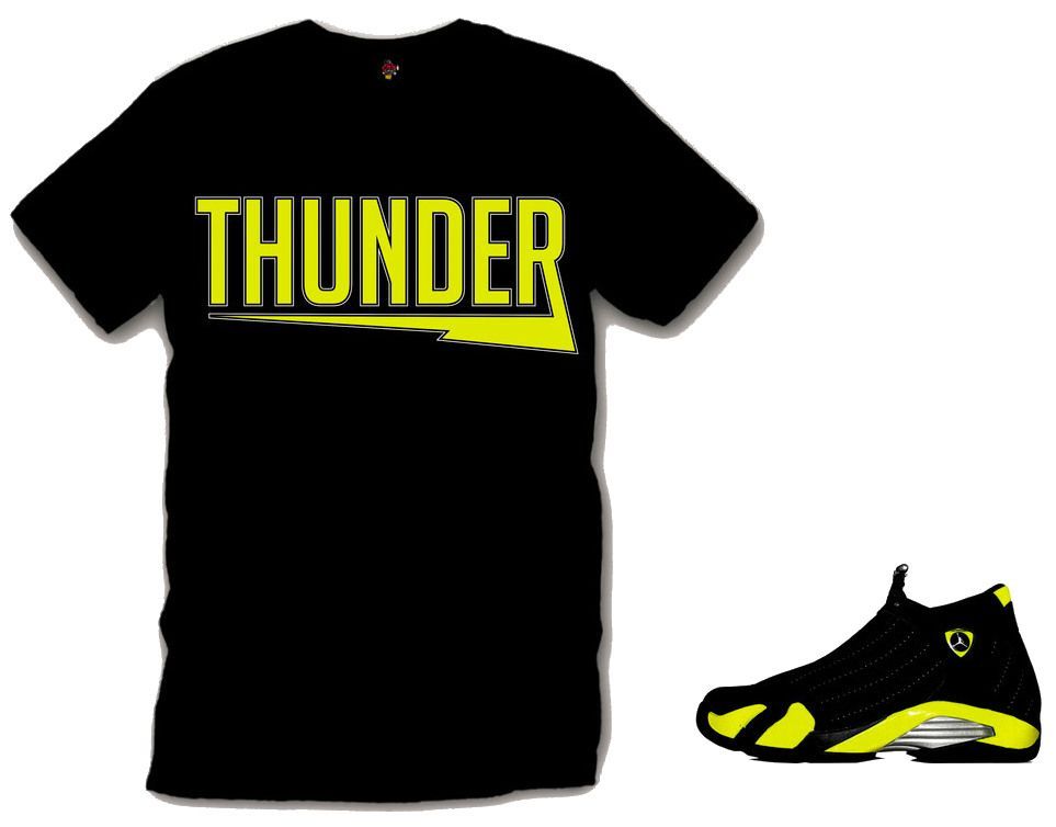 jordan 14 thunder shirt